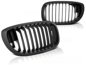 Sportgrill Schwarz für BMW 3er E46 Coupe Cabrio 2003-2006, Kühlergrill Tuning Zubehör