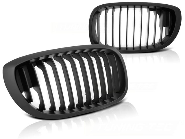 Sportgrill Schwarz für BMW 3er E46 Coupe Cabrio 2003-2006, Kühlergrill Tuning Zubehör