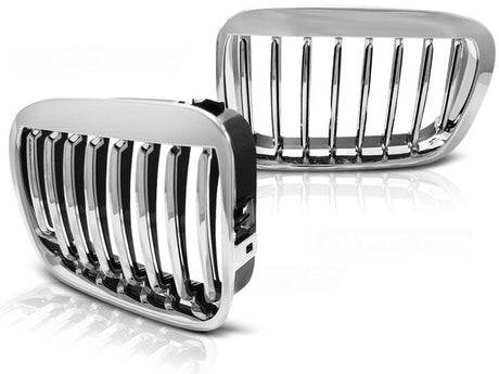 Chrom Kühlergrill für BMW E90 E91 3er Serie, Tuning Zubehör