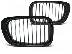 Schwarzes Frontgrill Set für BMW 3er E46 Coupé, Tuning Zubehör