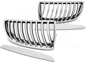 Chrom Sportgrill für BMW E90 E91 03-08, Kühlergrill Tuning Zubehör