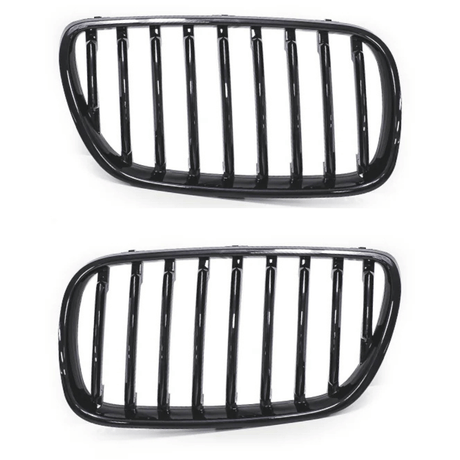 Hochglanz schwarzer Sport Frontgrill für BMW X3 E83 LCI 2006-2010 links rechts