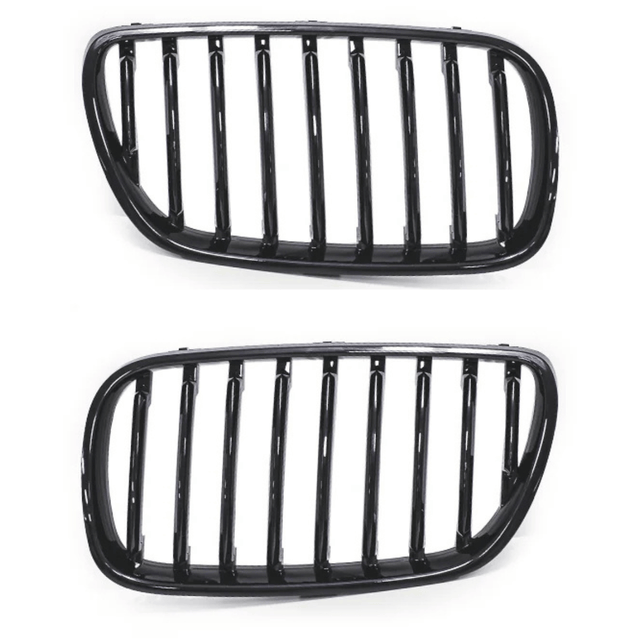 Hochglanz schwarzer Sport Frontgrill für BMW X3 E83 LCI 2006-2010 links rechts