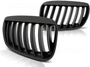 Sportgrill Paar schwarz glänzend Kühlergrill Gitter für BMW X5 E53 04-06