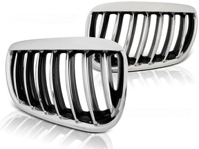 Sportgrill chrom, Frontgrill im Chrom-Look für Tuning Zubehör für BMW X5 E53 04-06