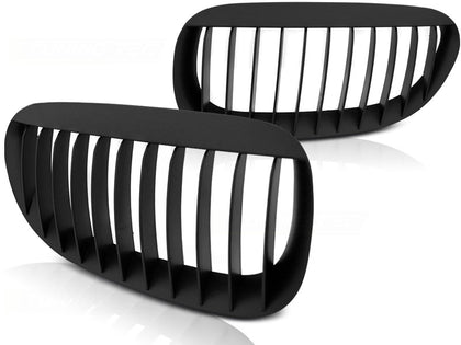Passend für BMW E63/E64 02-10 matt schwarz - Sportgrill