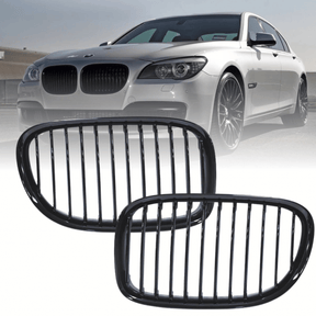 Sportgrill passend für BMW 7er F01 F02 F03 F04 2008-2015 Links Rechts Glanz Schwarz - CR Tuning