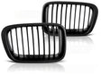 Schwarzes Frontgrill Set für BMW 3er E46 Limousine Touring Nieren Tuning Zubehör