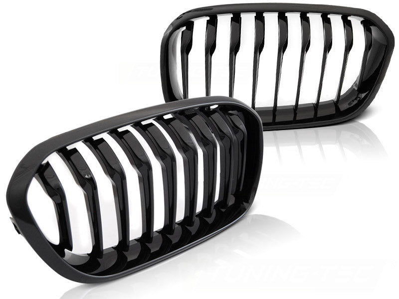 Sport Kühlergrill Nieren schwarz Glanz für BMW 1er F20 F21 LCI 2015-2018 Set