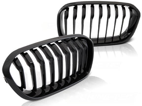 Sport Kühlergrill Nieren schwarz Glanz für BMW 1er F20 F21 LCI 2015-2018 Set