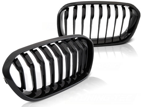 Sport Kühlergrill Nieren schwarz Glanz für BMW 1er F20 F21 LCI 2015-2018 Set