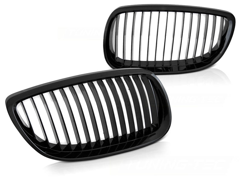 Sport Nieren Grill Set Glanz Schwarz für BMW 3er E92 E93 2007-2010 Front