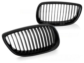 Sport Nieren Grill Set Glanz Schwarz für BMW 3er E92 E93 2007-2010 Front