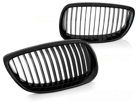 Sport Nieren Grill Set Glanz Schwarz für BMW 3er E92 E93 2007-2010 Front
