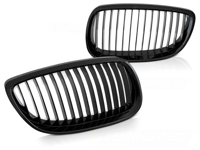 Sport Nieren Grill Set Glanz Schwarz für BMW 3er E92 E93 2007-2010 Front