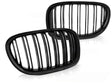 Nieren Kühlergrill Set Doppelsteg Glanz Schwarz 2009-2015 Tuning für BMW 7er F01