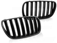 Frontgrill Nieren Set Schwarz Glanz, Tuning Zubehör für BMW X3 E83 LCI