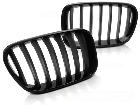 Frontgrill Set schwarz Glanz Nieren Kühlergrill 2010-2014 für BMW X3 F25