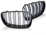 Sport Nieren Grill Set für BMW 1er E81 E82 E87 E88 2007-2011 Glossy Schwarz