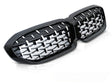 grill Diamond Glanzschwarz, Front Niere Tuning Zubehör für BMW 3er G20 G21 Kühler