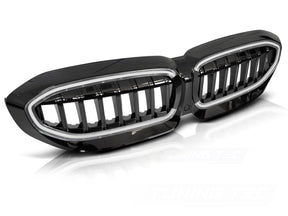 grill schwarz Glanz mit LED Beleuchtung Tuning für BMW 3er G20 G21 Kühler