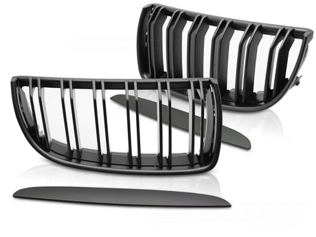Sport Frontgrill Nieren Set schwarz Glanz für BMW 3er E90 E91 2005-2008 CR-Tuning