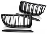 Sport Frontgrill Nieren Set Glanz Schwarz für BMW 3er E90 E91 Tuning Zubehör