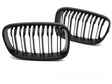 Sport Kühlergrill Doppelsteg BMW 1er F20 F21 2011-2014 Schwarz Glanz Set
