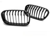 Sport Nieren Grill Set für BMW 1er F20 F21 LCI, glänzendes Schwarz, Front Kühlergrill