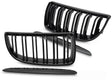 Sport Kühlergrill Set Doppelsteg Schwarz Glanz für BMW 3er E90 E91 2005-2008 Tuning Zubehör
