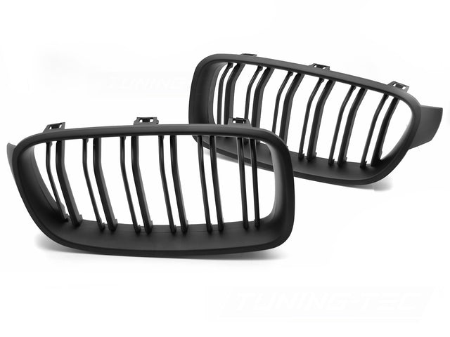 Sport Nieren Kühlergrill Set schwarz Glanz Doppel für BMW F30 F31 2011-2018