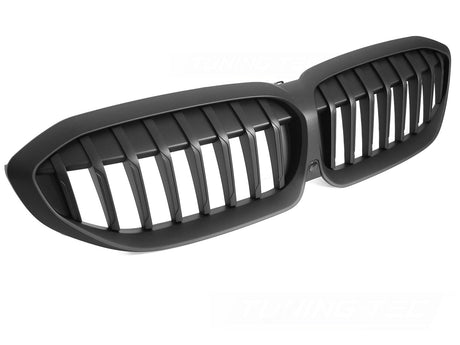Sport Kühlergrill für BMW 3er G20 G21 2019-2022 Nieren schwarz Glanz für Kamera