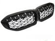 grill Set Chrom Schwarz 2019-2022 Diamond Optik mit Kamera für BMW G20 G21 Kühler