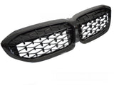 Diamond Kühlergrill schwarz für BMW 3er G20 G21 2019-2022 mit Kamera