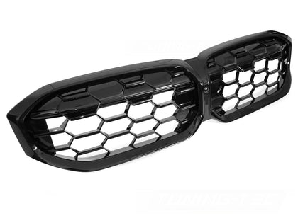 Diamond Grill Frontgrill schwarz für BMW 3er G20 G21 LCI 2022- für Kamera