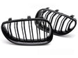 Sport Kühlergrill Set Doppelsteg Schwarz Glanz für BMW E60 E61 Tuning