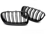 Glanz schwarzes Doppelsteg Kühlergrill Set für BMW F10 F11 2010-2016 Tuning Zubehör