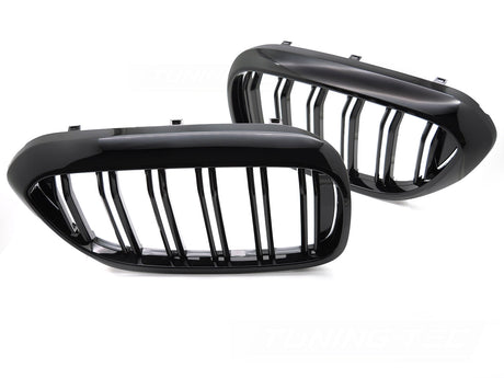 Glanz schwarzer Sport Frontgrill Doppelsteg Nieren für BMW 5er G30 G31 Tuning