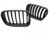 Schwarzes Glanz Frontgrill Set Nieren für BMW X3 F25 2010-2014 Tuning Zubehör
