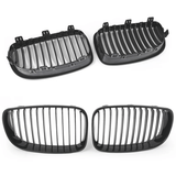 Sport Kühlergrill Set für BMW 1er E87 2004-2007 schwarz Glanz Nieren Front