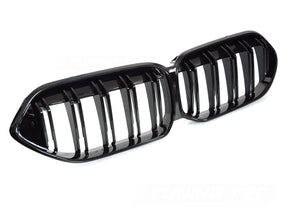 Sport Kühlergrill Set für BMW F44 Gran Coupe Doppelsteg Nieren Schwarz glänzend