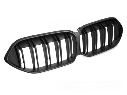 Sport Kühlergrill Doppelsteg für BMW F44 Gran Coupe 2019-2024 Schwarz Glanz Set