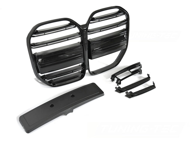 Sport Kühlergrill Glanz Schwarz für BMW G22 G23 2020- Front Grill mit Kamera