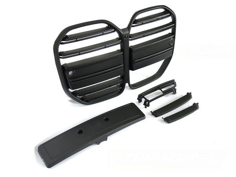 Sport Kühlergrill für BMW G22 G23 2020- Schwarz Glanz PDC Kamera