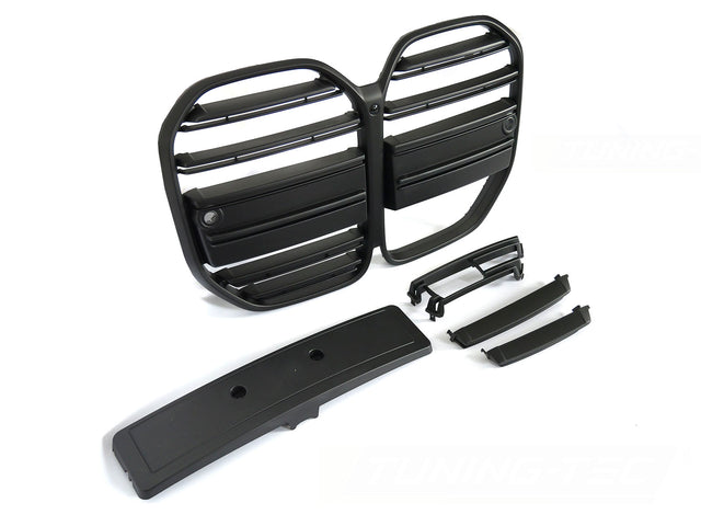 Sport Kühlergrill für BMW G22 G23 2020- Schwarz Glanz PDC Kamera