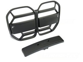 Sport Frontgrill Schwarz für BMW G22 G23 2020- Kühlergrill mit Kameraöffnung