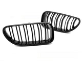 Sport Kühlergrill Doppelsteg für BMW 6er F12 F13 Nieren Schwarz Glanz