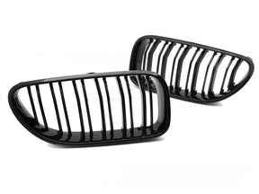 Sport Kühlergrill Doppelsteg für BMW 6er F12 F13 Nieren Schwarz Glanz