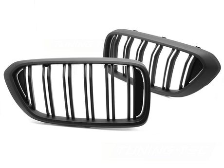 Sport Nieren Grill Doppelsteg schwarz Glanz für BMW G32 2017-2020, KFZ-Tuning Zubehör