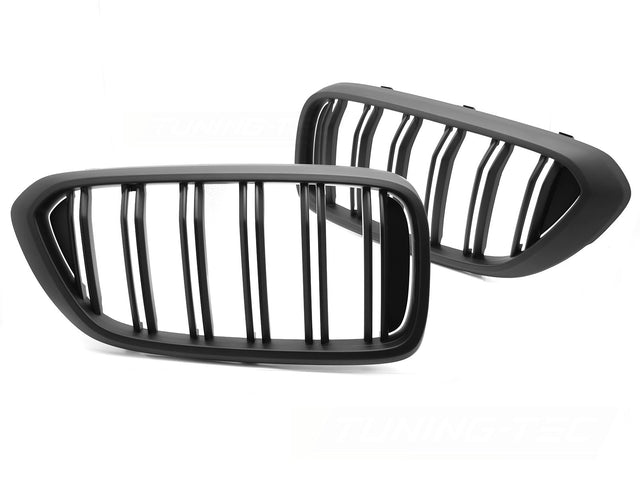 Sport Nieren Grill Doppelsteg schwarz Glanz für BMW G32 2017-2020, KFZ-Tuning Zubehör